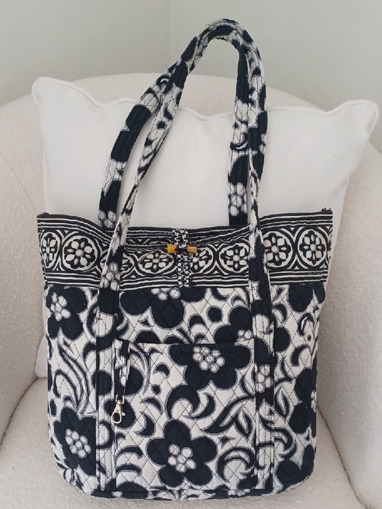 Vera Bradley Handbags - Vera Bradley "Night & Day" Toggle Tote